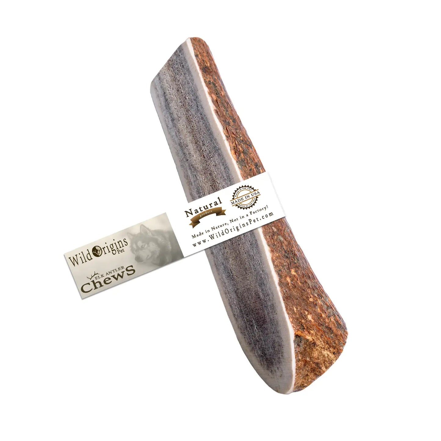 Large Elk Antler Split Dog Chew 6-7"