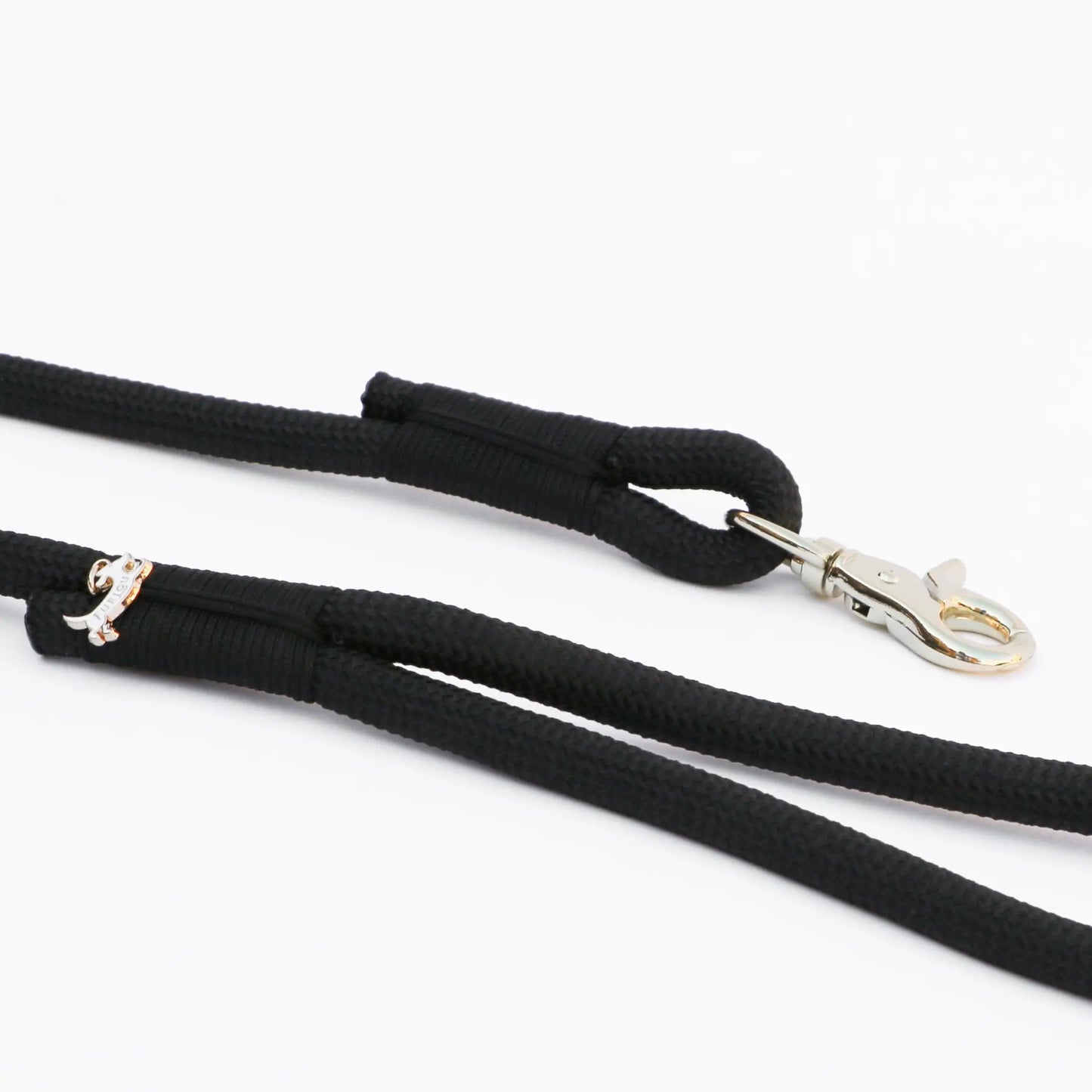 Braided Rope Leash - Black