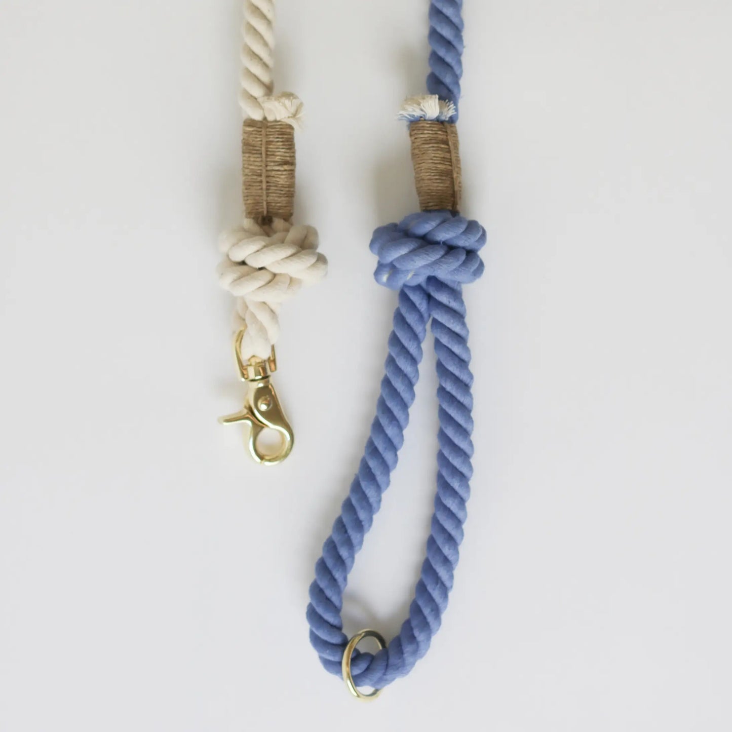 Rope Leash - Blue Cotton