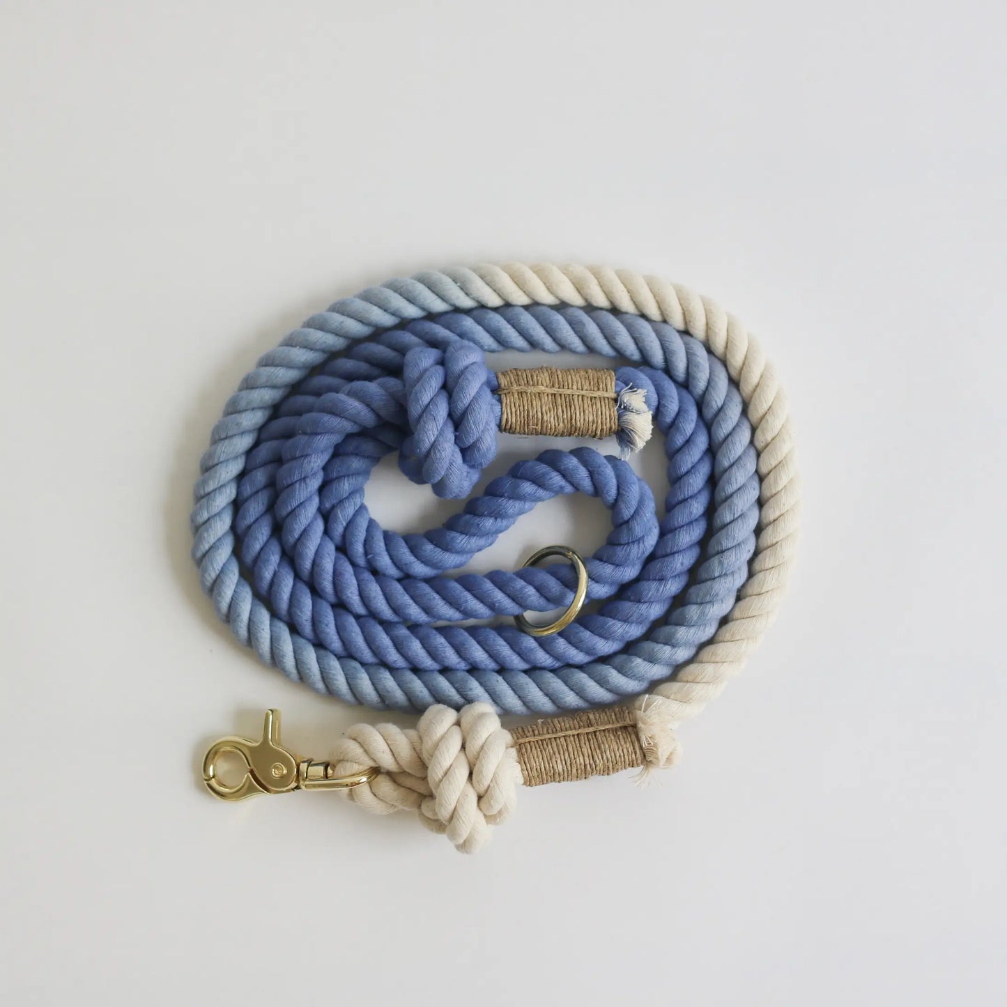 Rope Leash - Blue Cotton