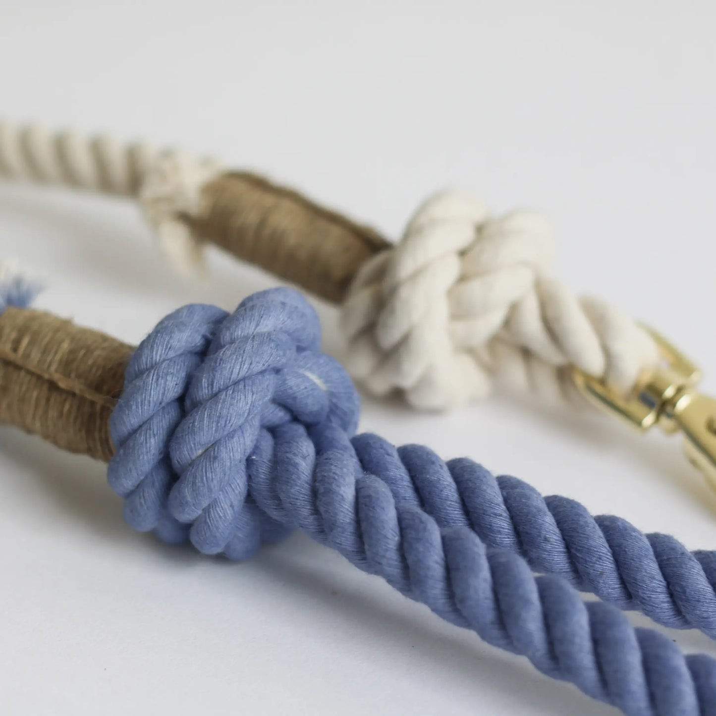 Rope Leash - Blue Cotton