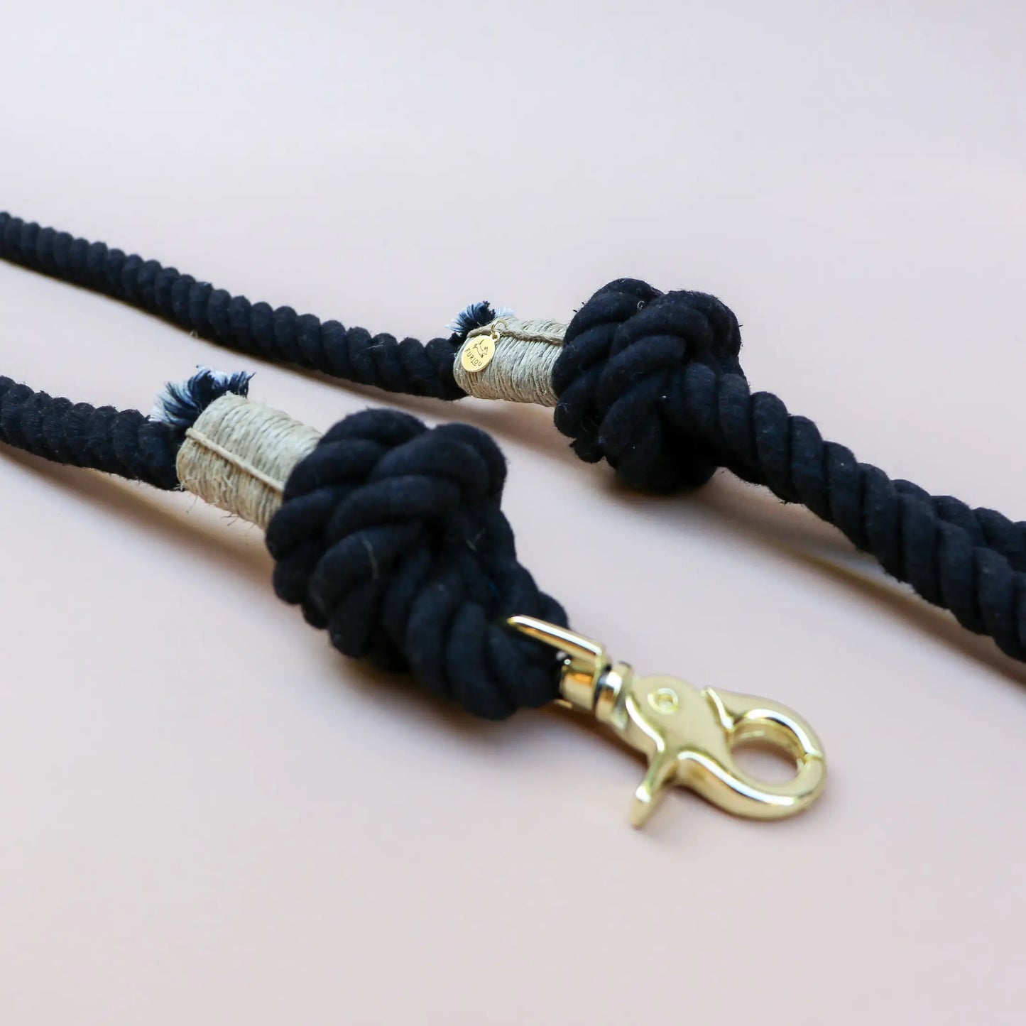 Rope Leash - Midnight Black