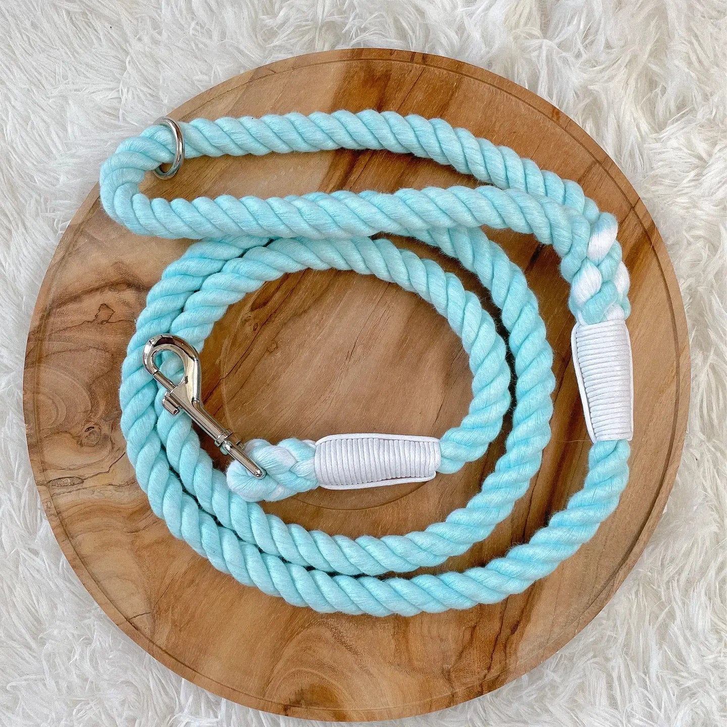 Braided Rope Leash - Sky