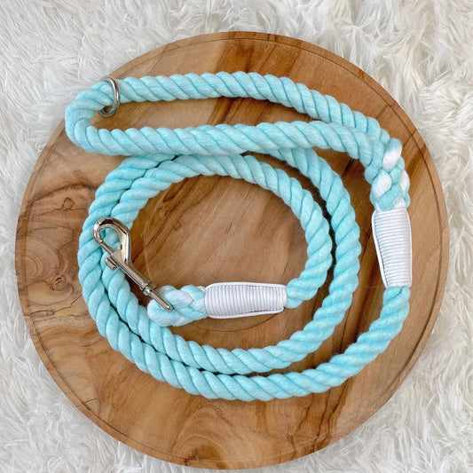 Braided Rope Leash - Sky